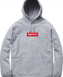 SUPREME GREY HOODIES