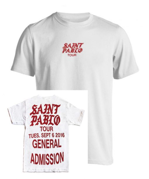 Saint Pablo tour white shirt