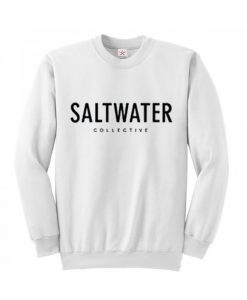 Salt water White Sweatshirt