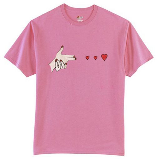 Shoot Love Pink T Shirts