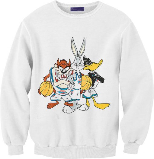 Space Jam White Sweatshirt