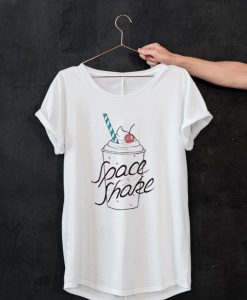 Space shake white T-shirt