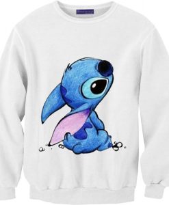 Stitch White Sweatshirt