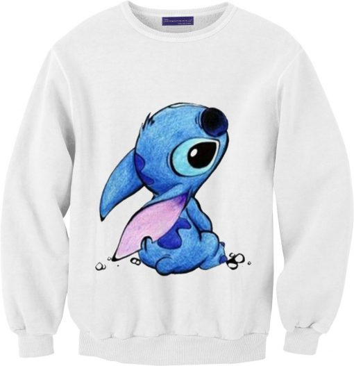 Stitch White Sweatshirt