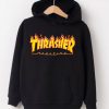 Thrasher Flame Magazine Hoodie Black