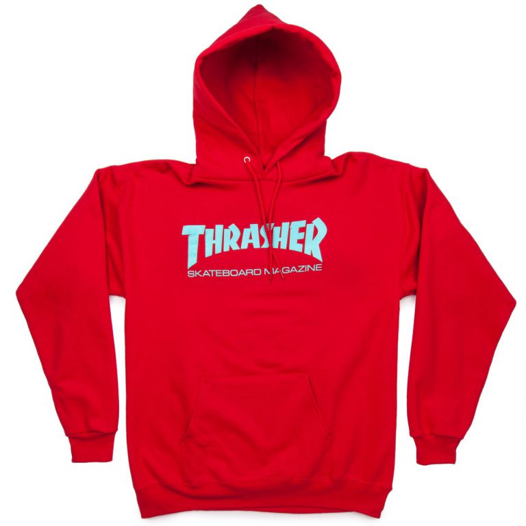 Thrasher Magazine Red Hoodie - donefashion.com