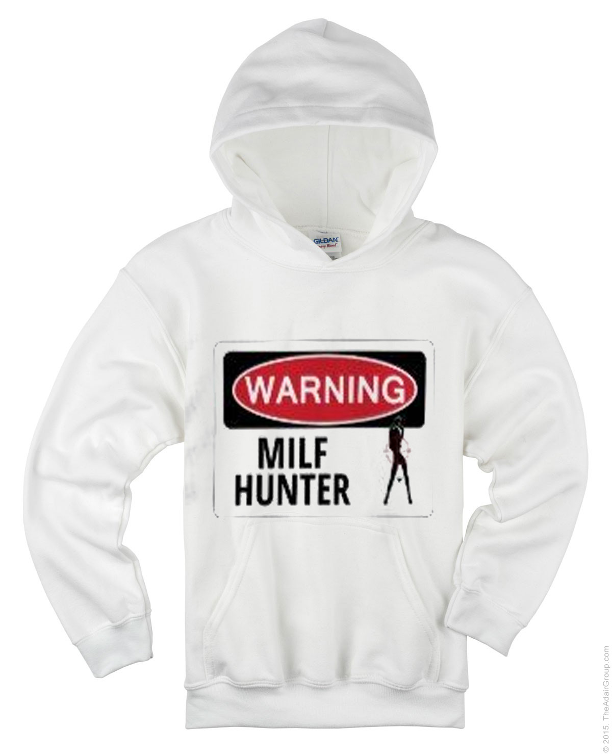 white hunting hoodie