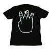 Westside crossed fingers shirt back