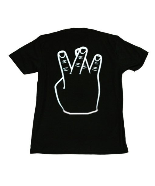 Westside crossed fingers shirt back