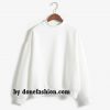 White Turtle Neck White Sweatshirts