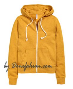 YELLOW ZIPPER HOODIES