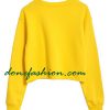 Yellow plain shorts sweatshirrts