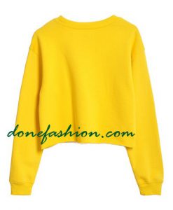 Yellow plain shorts sweatshirrts