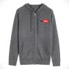 You Tube Logo Grey Dark zipper Hoodie