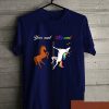 Your aunt My aunt unicorn Blue Naval T-shirt