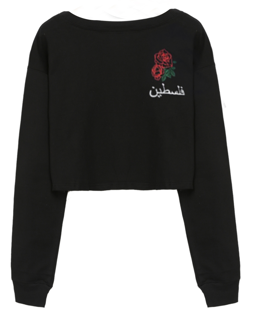 pink hoodie with black rose