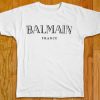 balmain france white  tshirt