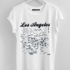 los angeles map t-shirt