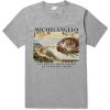 michelangelo  graphic grey tees