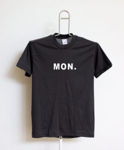 mon black  tshirt