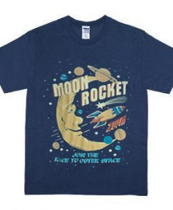 moon rocket t-shirt