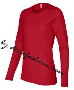 red slim female tees