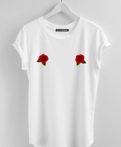 rose two white t shirt