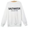 saltwater collective white sweatshirt