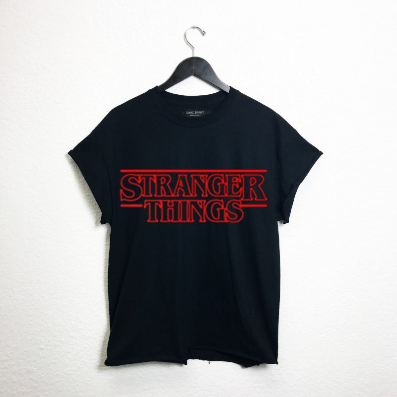 stranger things black cut t shirts - donefashion.com