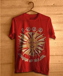 summer of the sun 1969 red t-shirt