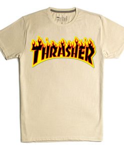 thrasher cream color T shirt