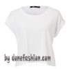 white croped wide nec t shirts