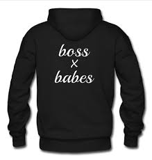 BOSS X BABES HOODIE BACK