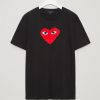 Cute Red Heart Graphic T-Shirt