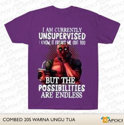 Im Currently Unsupervised I Know, It Freaks Me Out Too Purple Tees