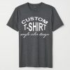 Custom T shirts single color design unisex tees