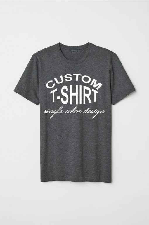 Custom T shirts single color design unisex tees