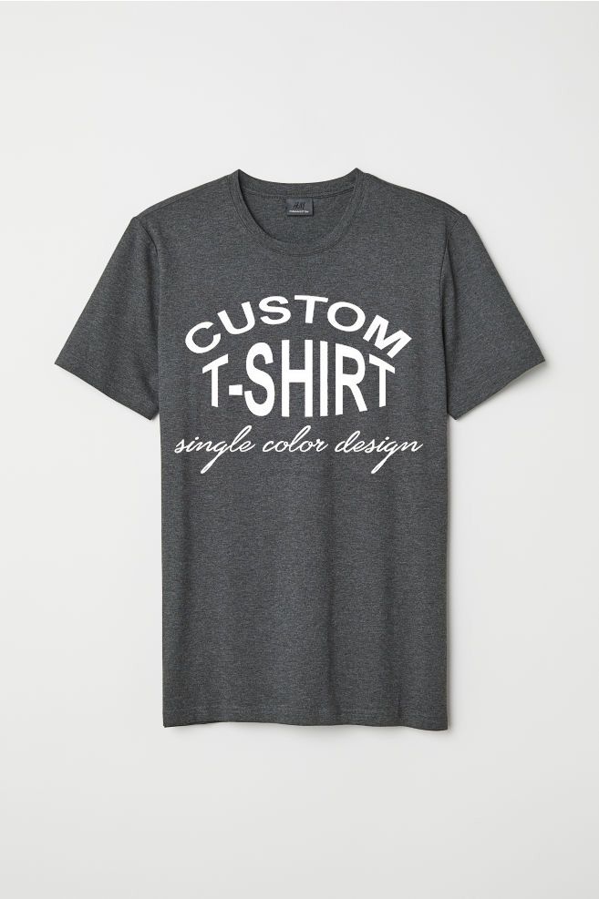 Custom T shirts single color design unisex tees