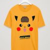 Detective Pika Pika Yellow t shirts