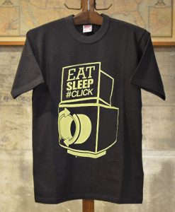 Hastag Trends Eat Eleep Click Repeat Graphic Tee