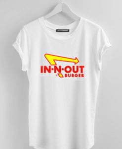 In N Out Burger unisex white tees