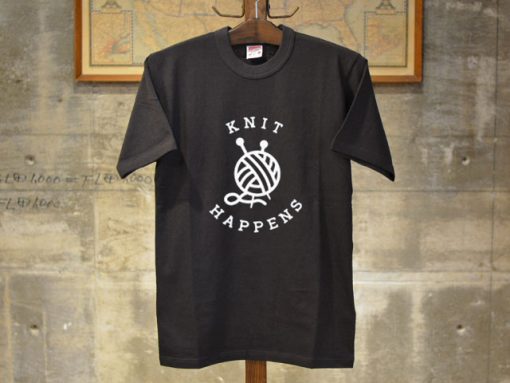 Knit Happens Black T shirts