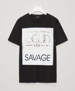 LIFE Savage Black Tees