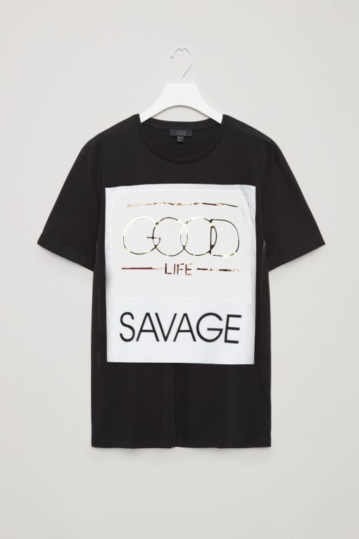 LIFE Savage Black Tees