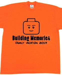 Legoland Family Vacation Macthing orange T-shirt