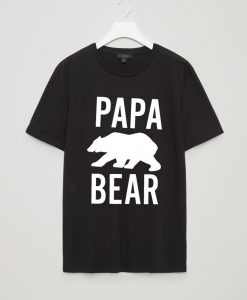 Papa Bear Black Graphic Tees