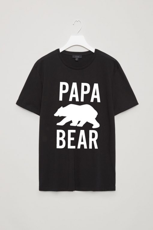 Papa Bear Black Graphic Tees