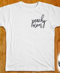 Peachy Keen White Tees