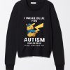 Pikachu wear blue for Autism awareness Long sleeve tshirts