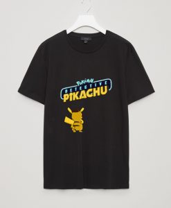 Pokemon Detective Pikachu Black Tshirts